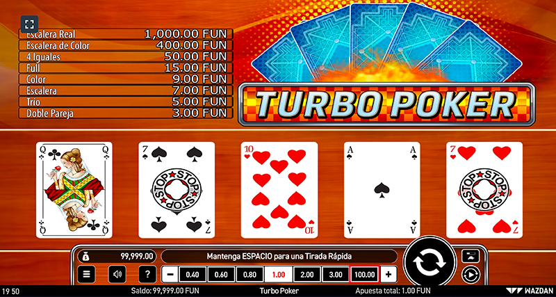 Juego de poker 1win